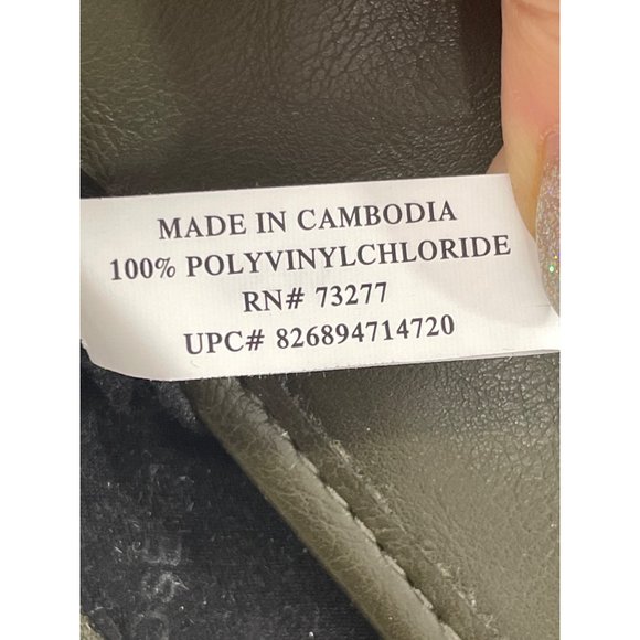 Rosetti Handbag Olive Green Shoulder Strap Silver Metal Hardware Top Zip, Snaps - Picture 15 of 16